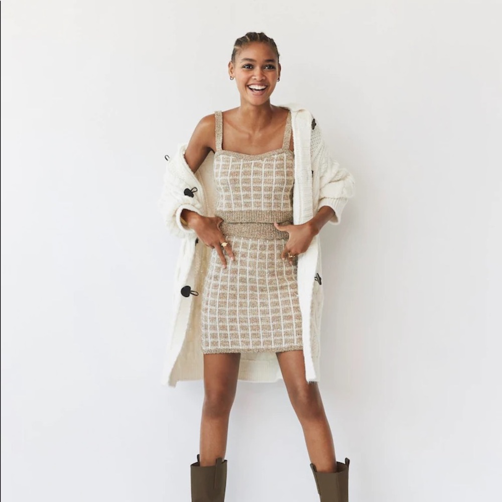 NWT Mango Check tweed knit set - Picture 9 of 16
